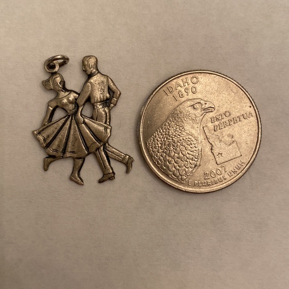 1960’s Vintage Sterling MK Dancing Couple Charm - Picture 3 of 4